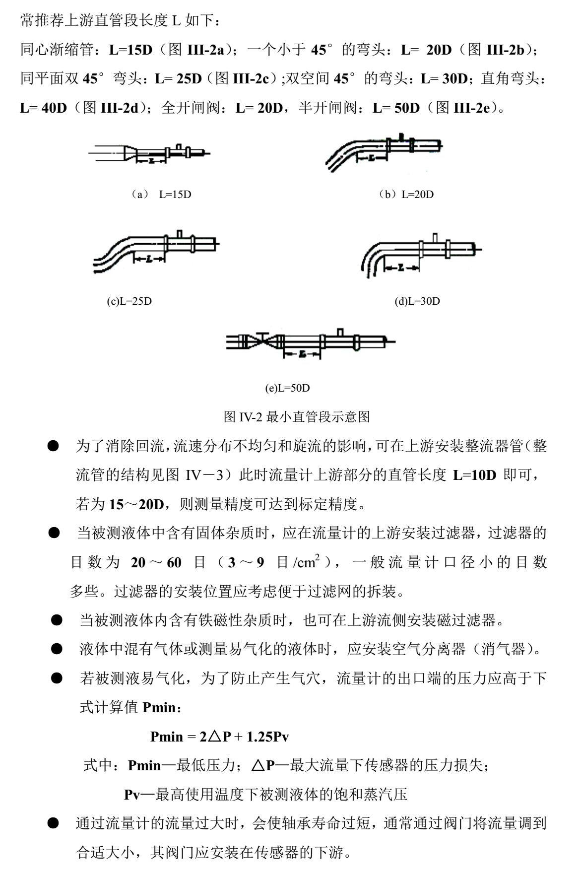 乙二醇用流量計(jì)管道安裝2