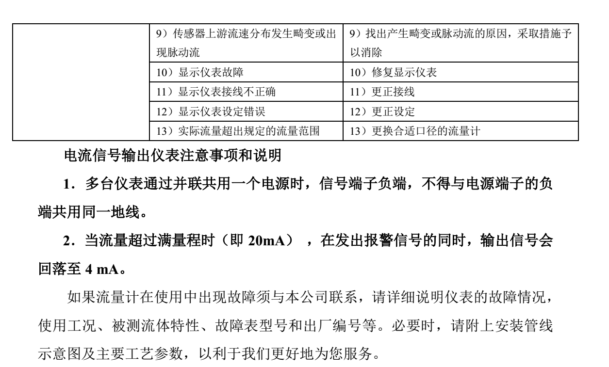 乙二醇用流量計(jì)故障排除說明2